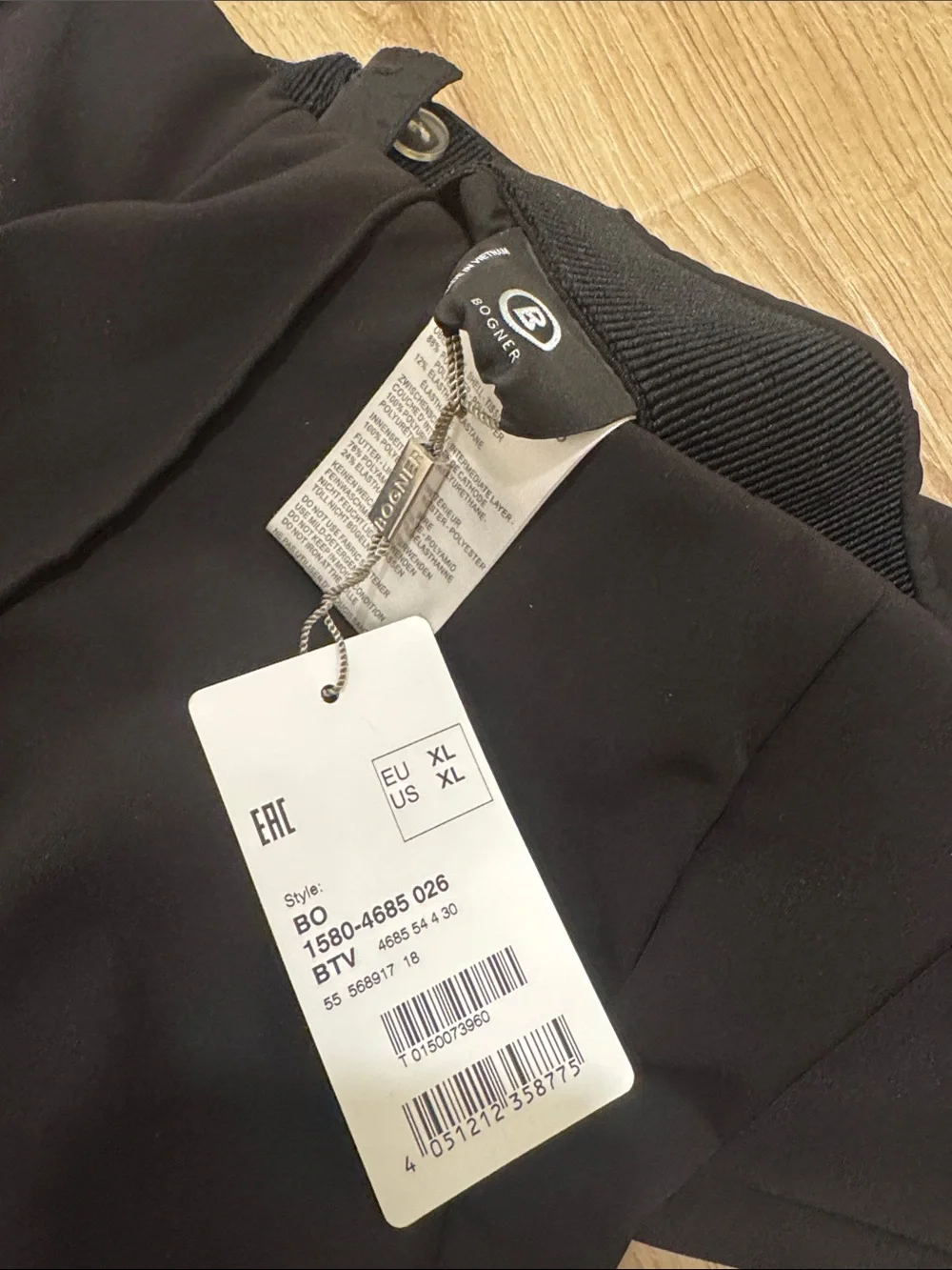 Bogner Black Girl’s Stirrup Ski Snow Pants